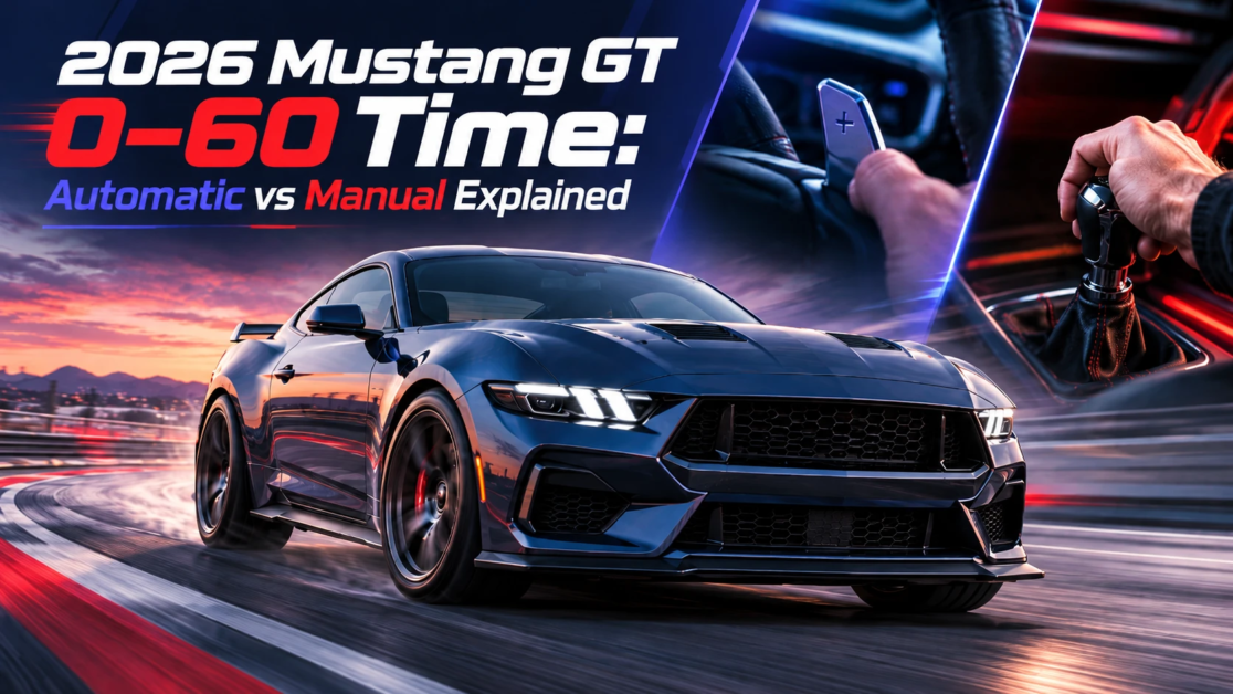 2026 Mustang GT 0–60 Time Automatic vs Manual Explained