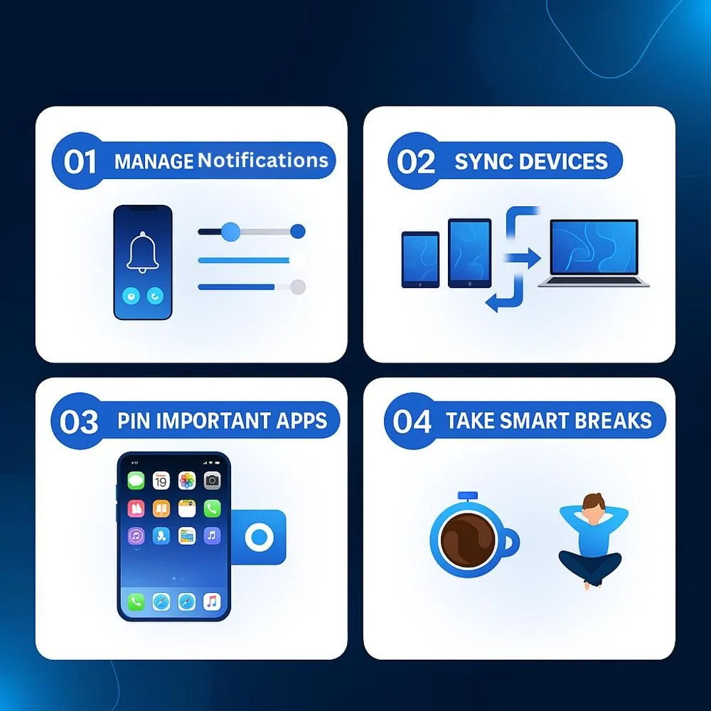 Infographic showing tips for selecting the right apps
