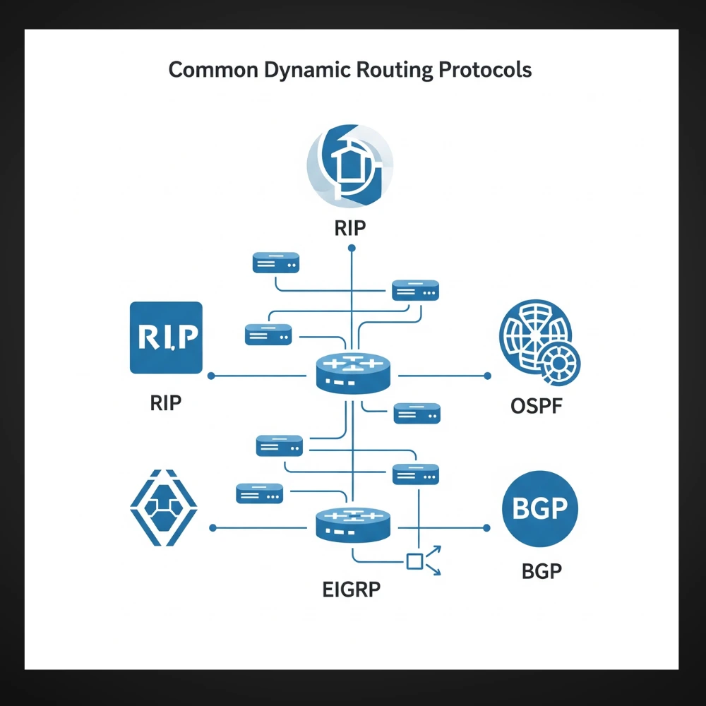 Common dynamic routing protocols list