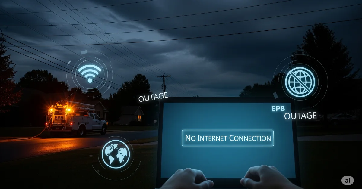 Tennessee Valley EPB outage with no internet