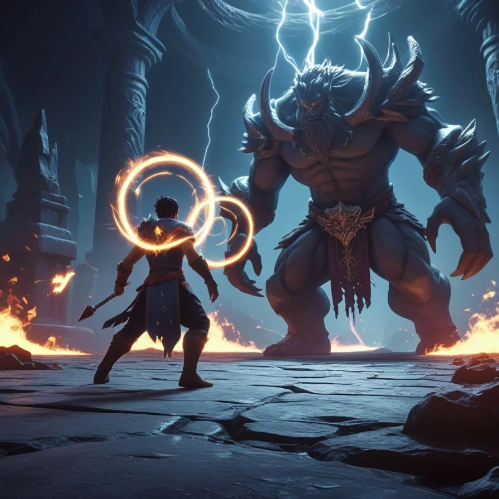 "Epic Last Epoch endgame boss battle."