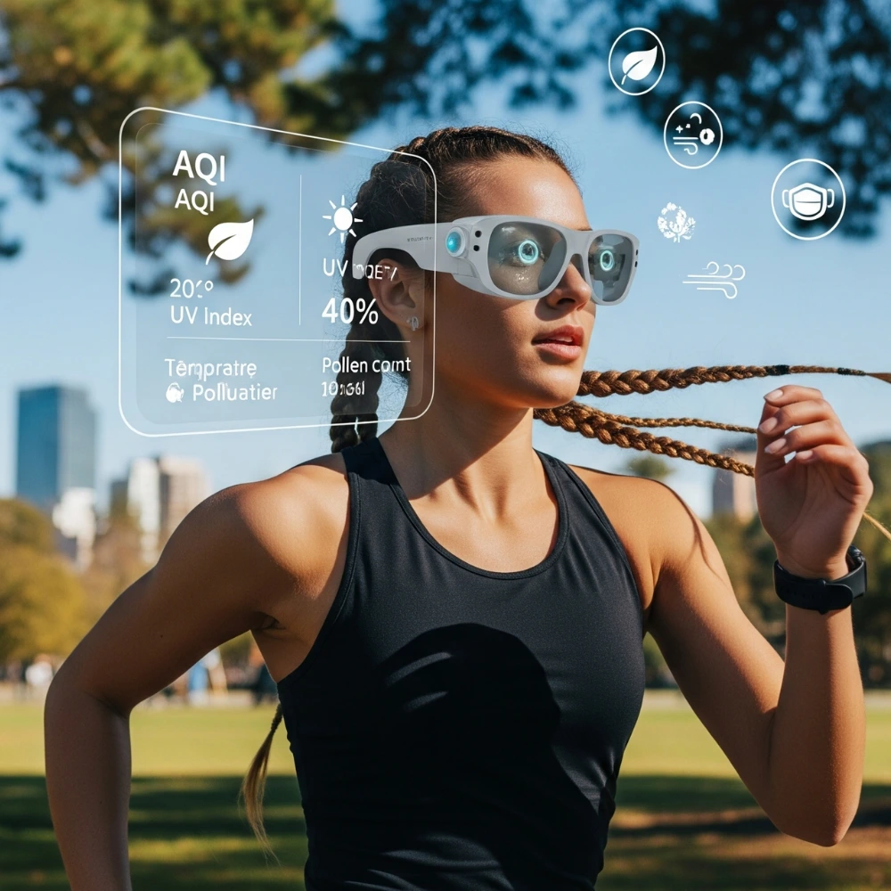 Wearable tracking environment during outdoor workout