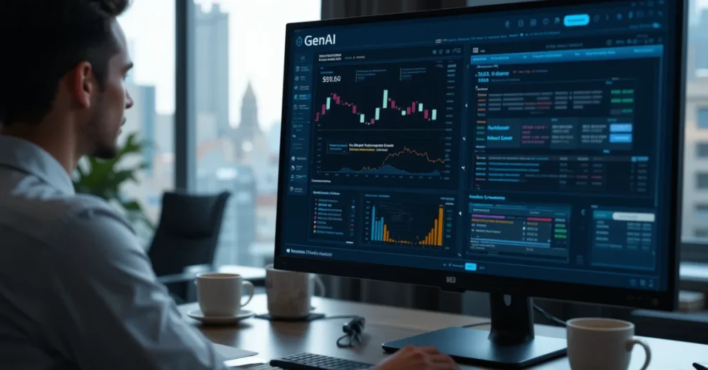 Professional using GenAI tool for compliance