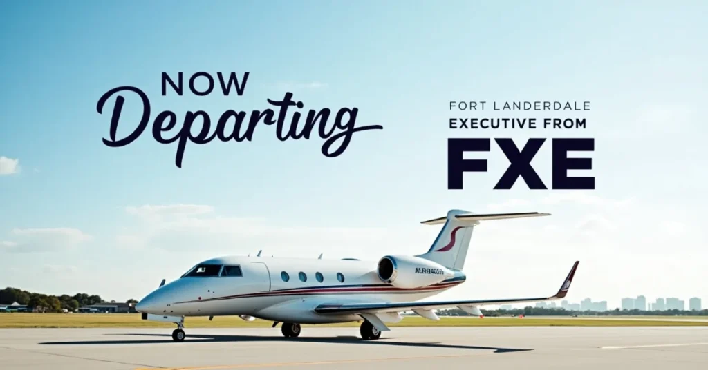 JSX jet departing from FXE