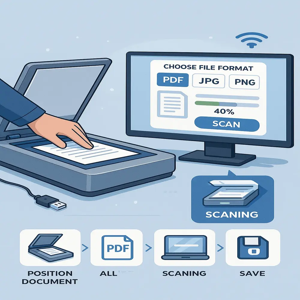 Scan & Save a Document Easily