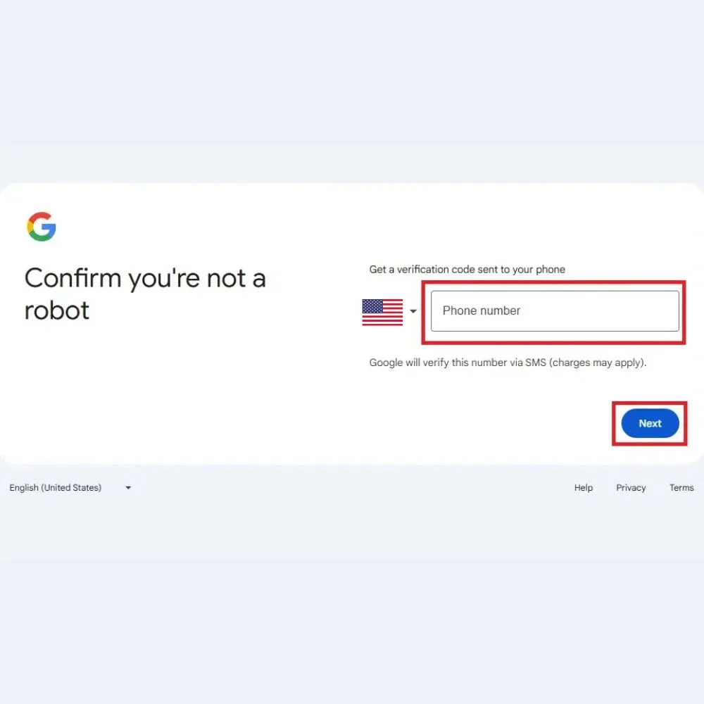 image of Gmail Account Setup.
