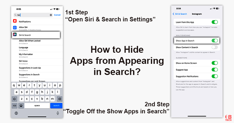 How to Hide Apps from Appearing in Search on iPhone? (Image)