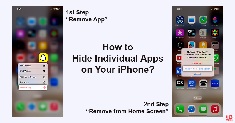 How to Hide Individual Apps on Your iPhone? (Image)