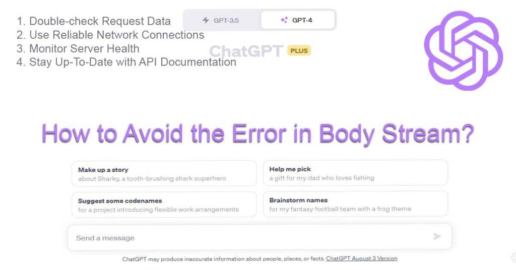 Best Practices to Avoid the Error in Body Stream