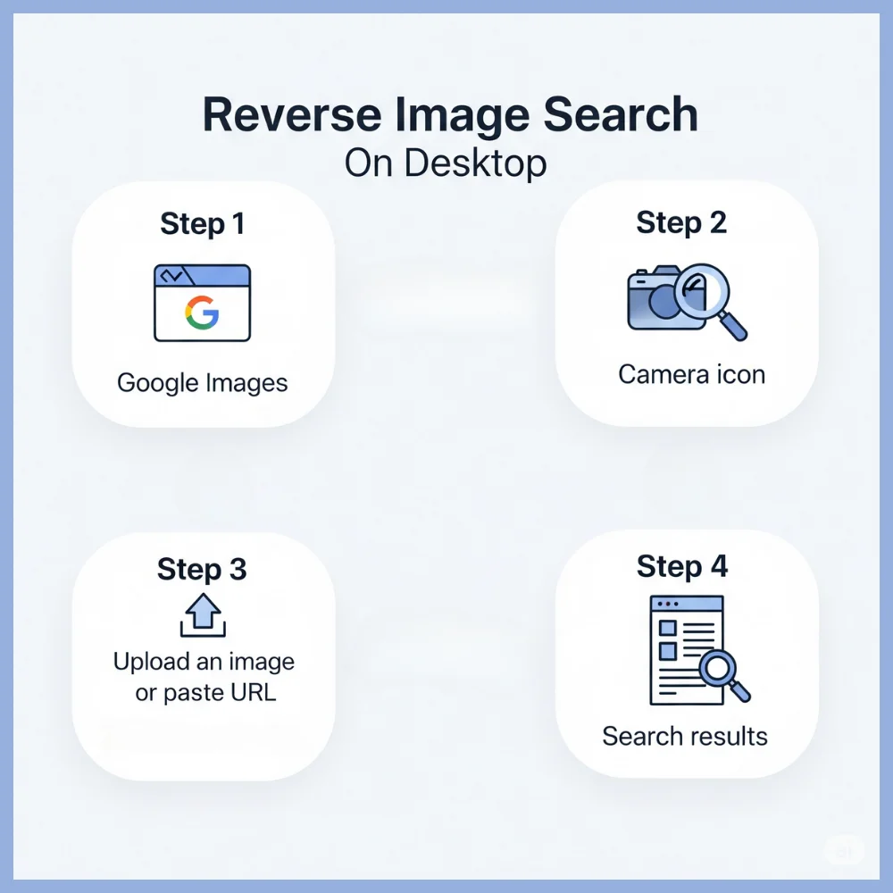 Steps for reverse image search on desktop