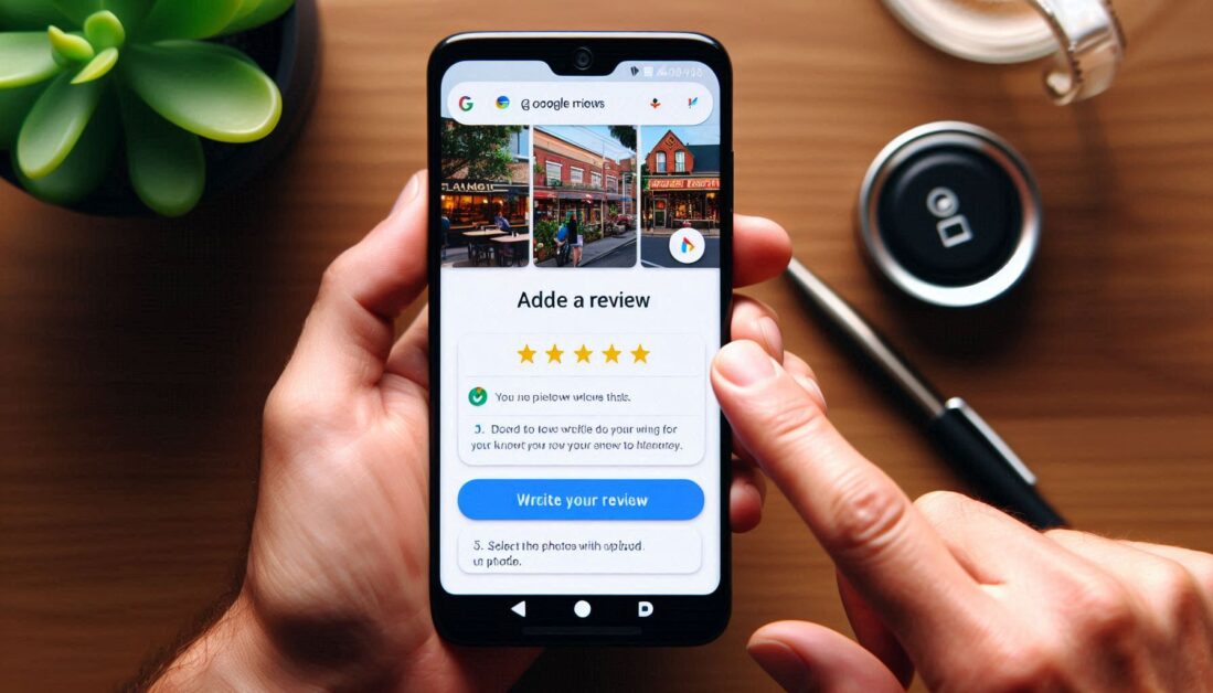 How to add photos in google reviews?