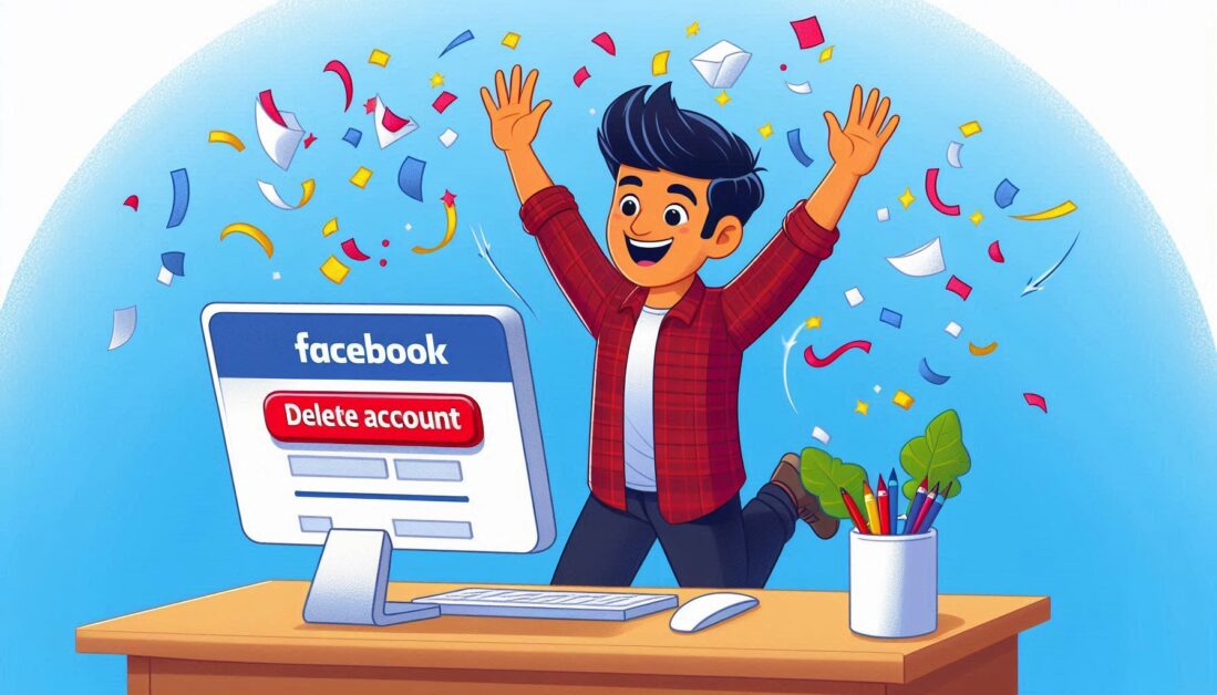 How to delete facebook account​?