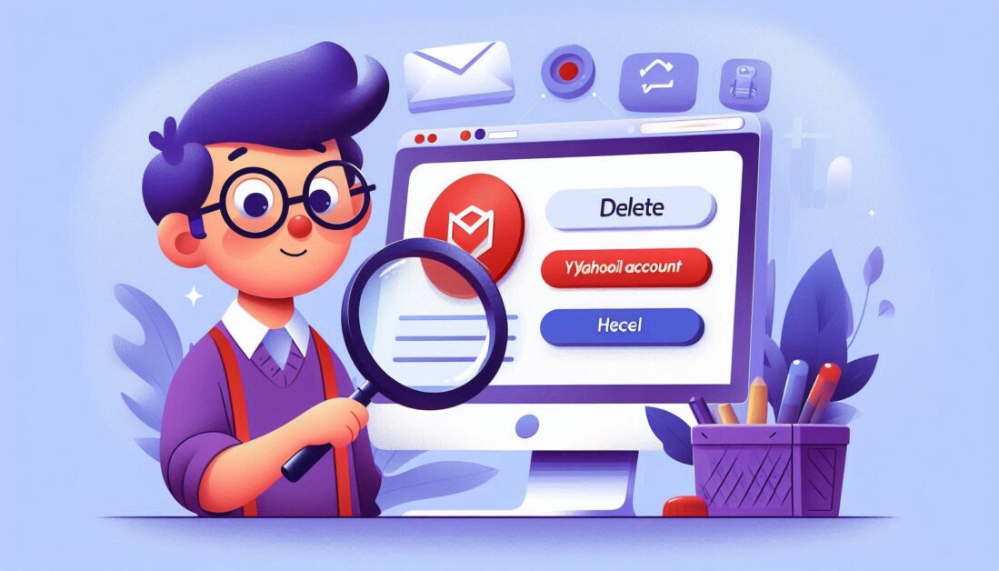 How to delete yahoo email account​?