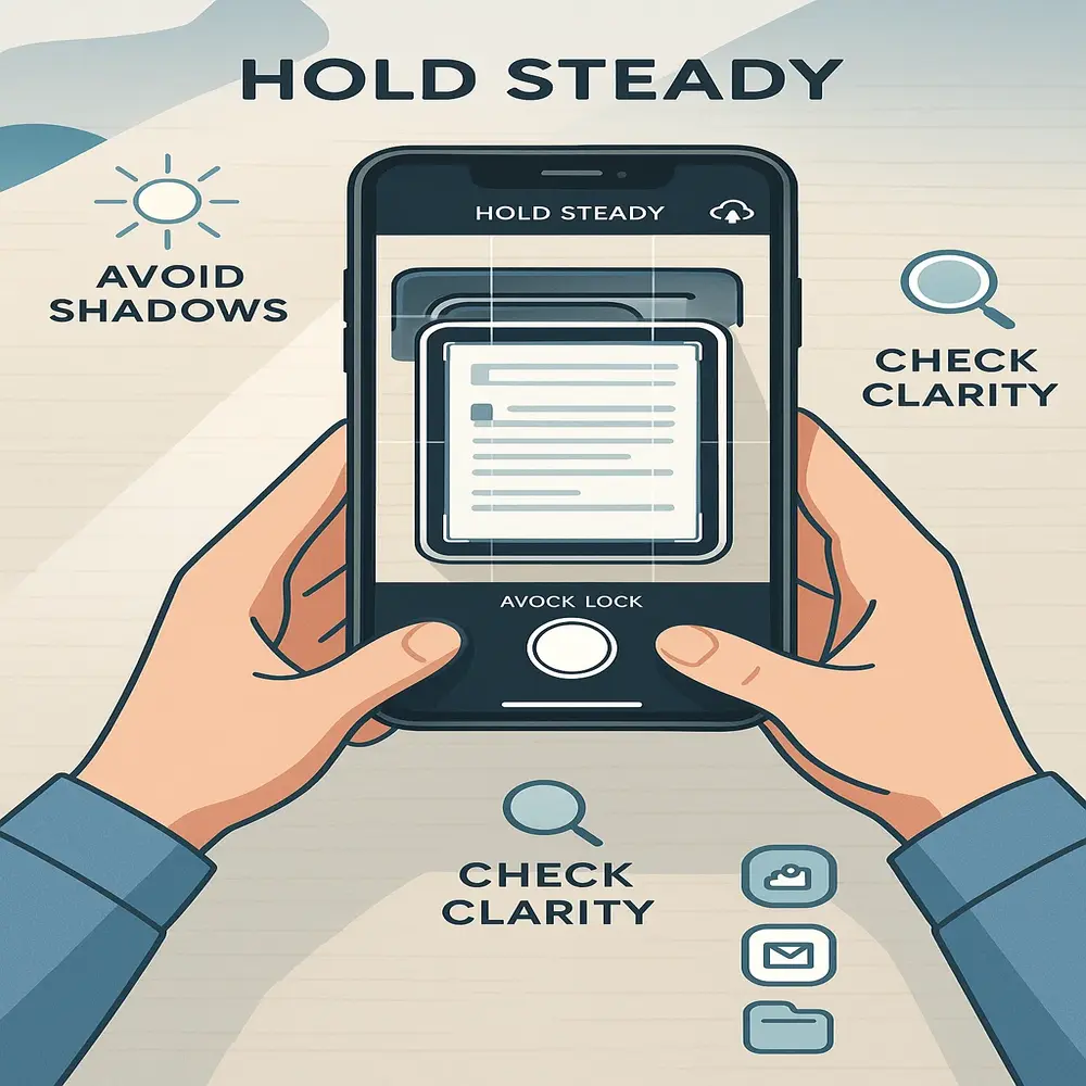 Scan Docs: Steady, Clear, Save