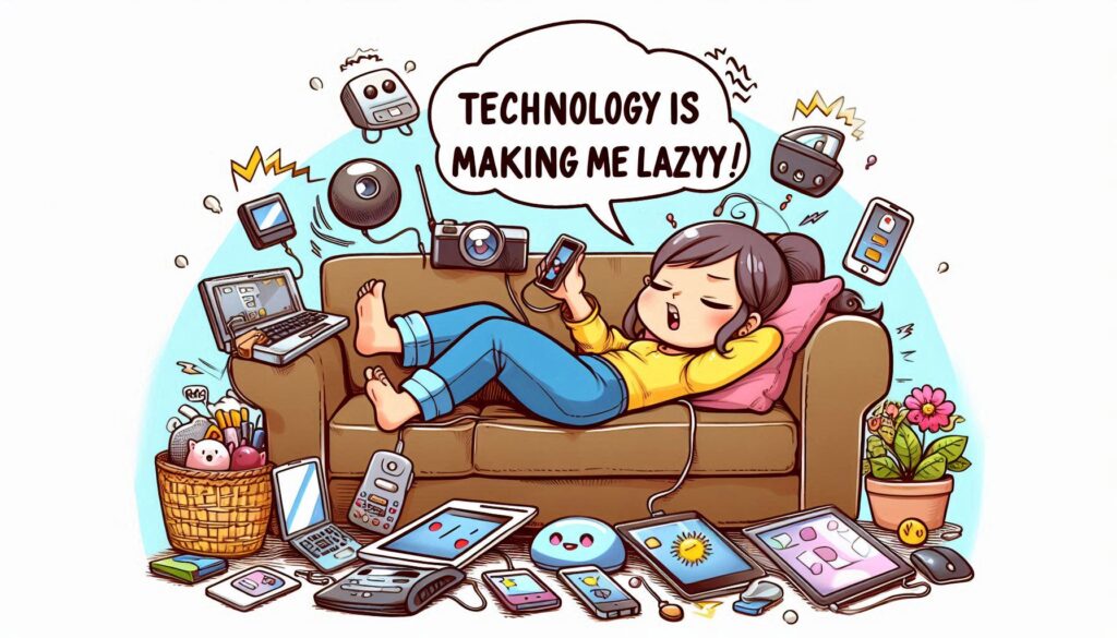 Is is the technology that's making us lazy​?