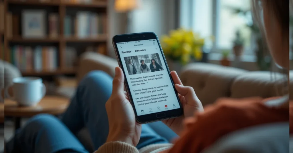 Imaginative scene of Kindle Vella reading time