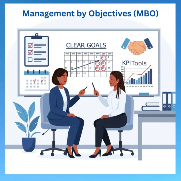 Manager and employee setting goals using MBO