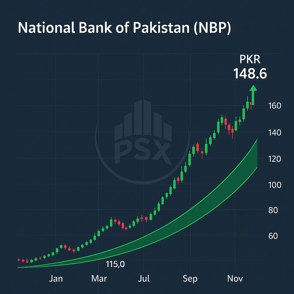 NBP stock chart showing 231% rise over the past year