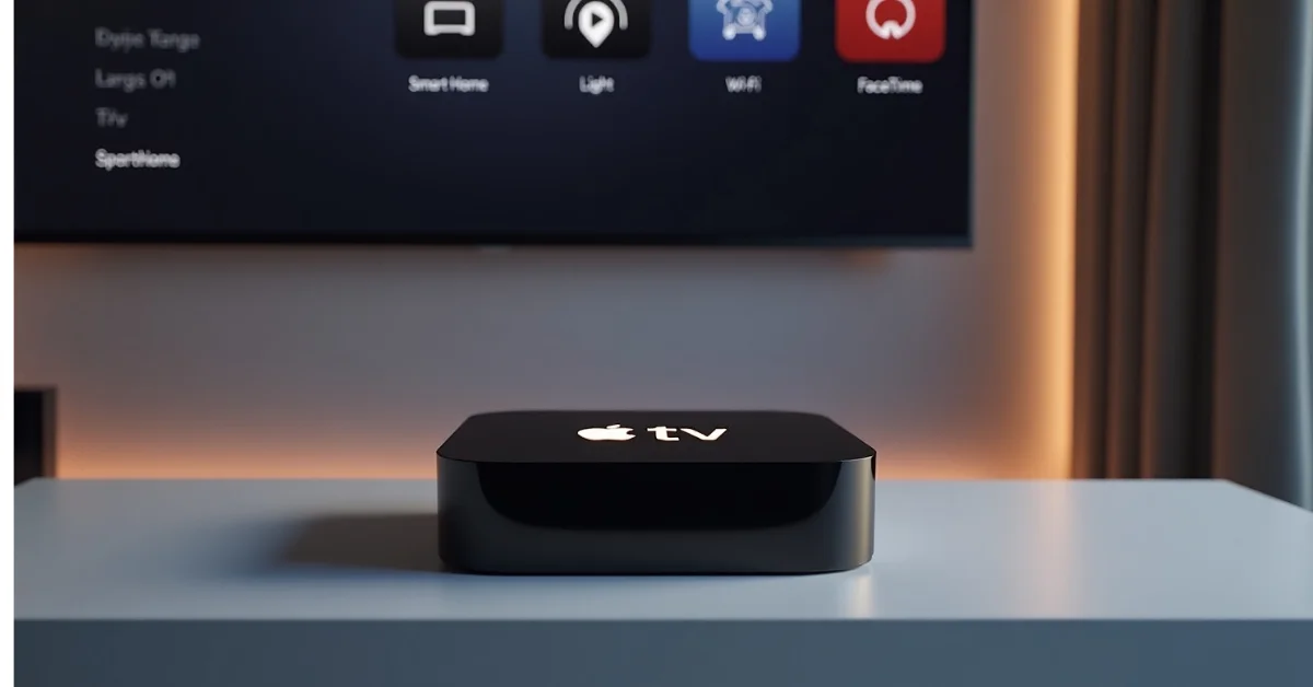 New Apple TV 4K 2025 model showcasing AI upgrades, enhanced performance, and smart home integration features.