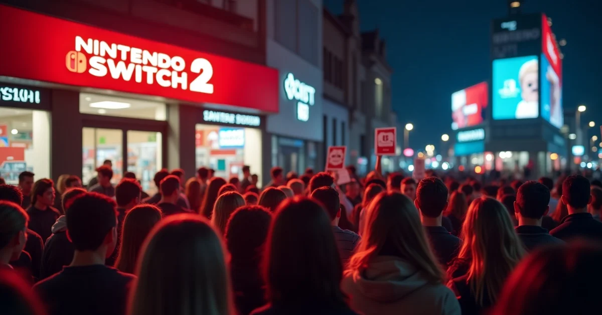 Gamers line up at night for Nintendo Switch 2 midnight launch on June 5, reviving classic gaming moments.