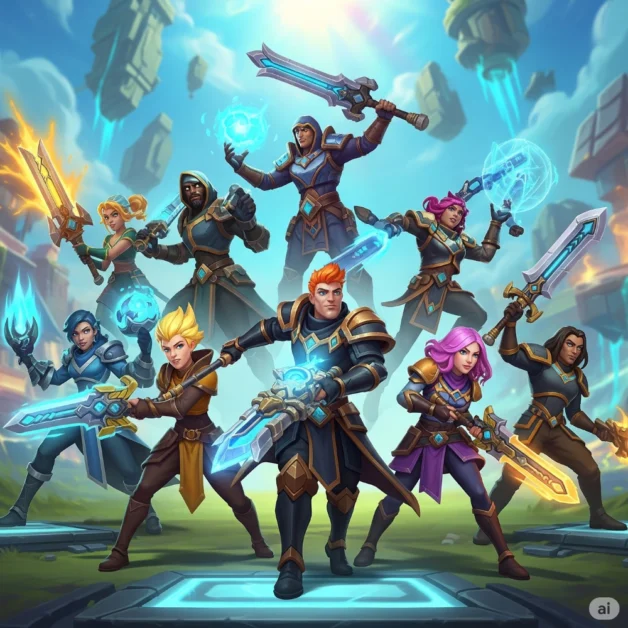 Team of Paladins characters ready for battle