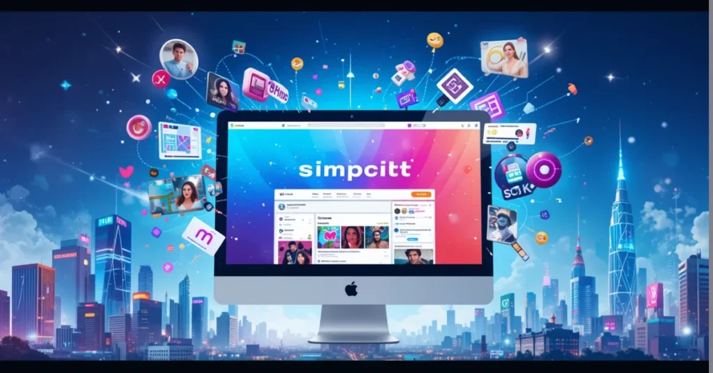 Colorful digital collage of Simpcitt trends