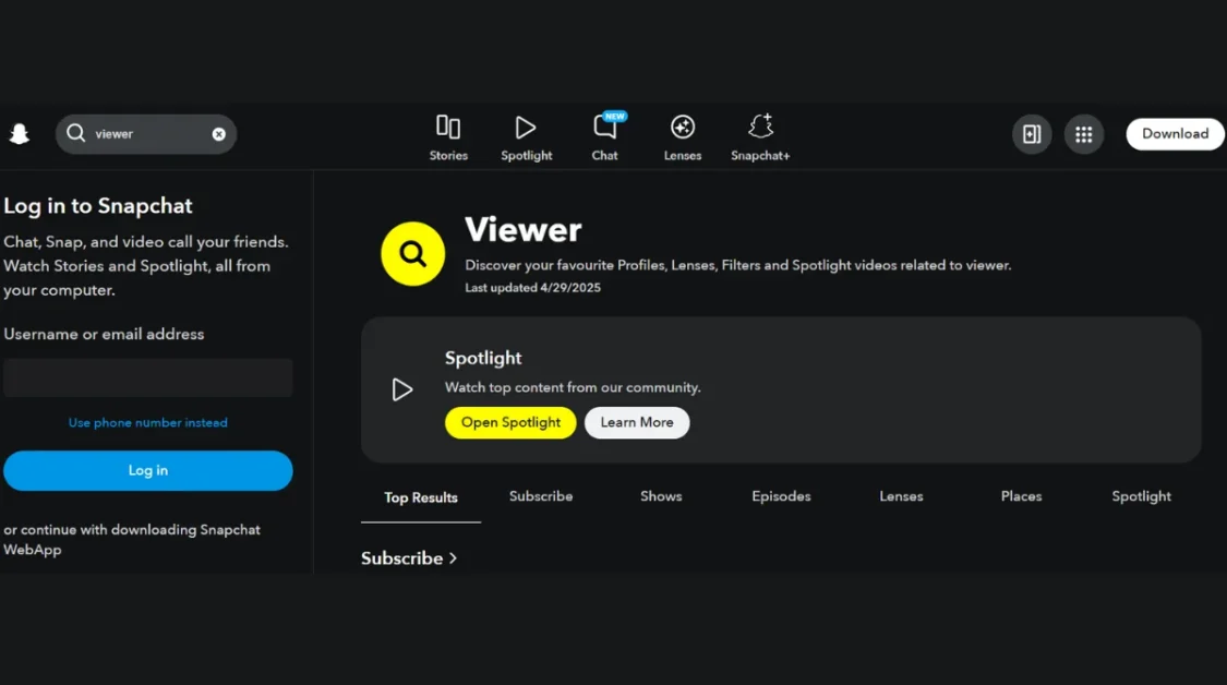 Snapchat Story Viewer