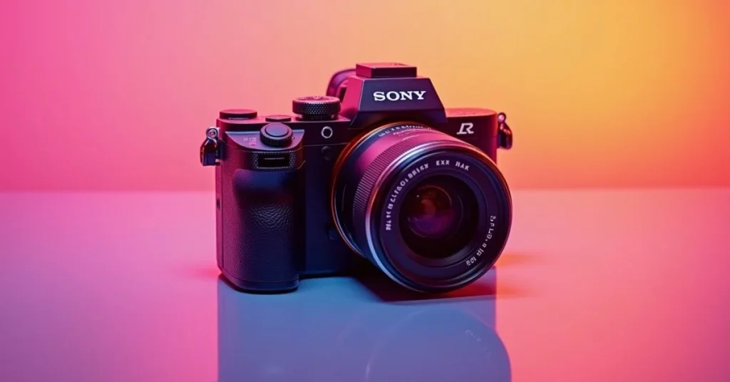 Sony RX1R III with 35mm f/2 Zeiss lens, displayed on a white background with detailed controls visible.