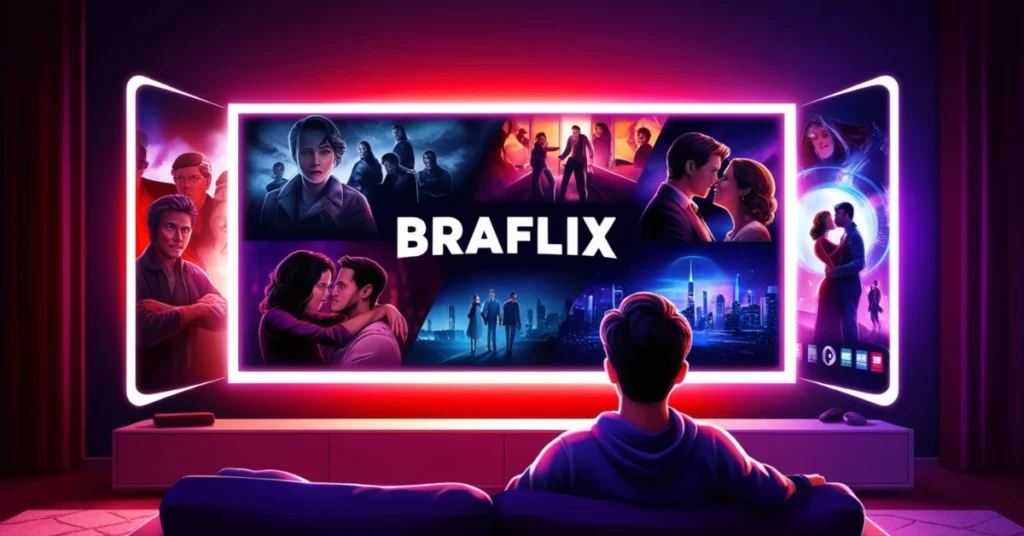Streaming bold stories on Braflix Originals at night