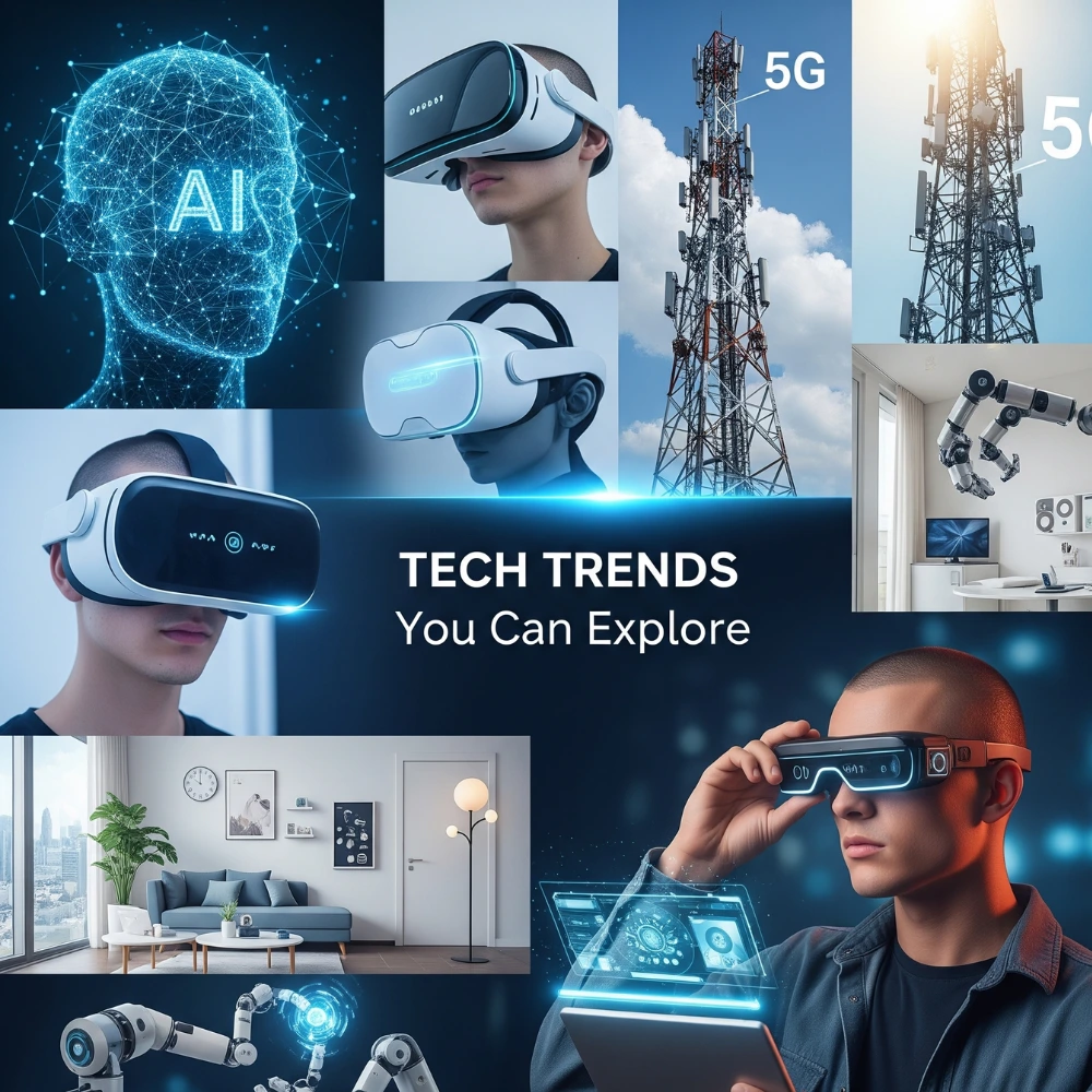 Exploring emerging tech trends like AI, VR, and 5G.