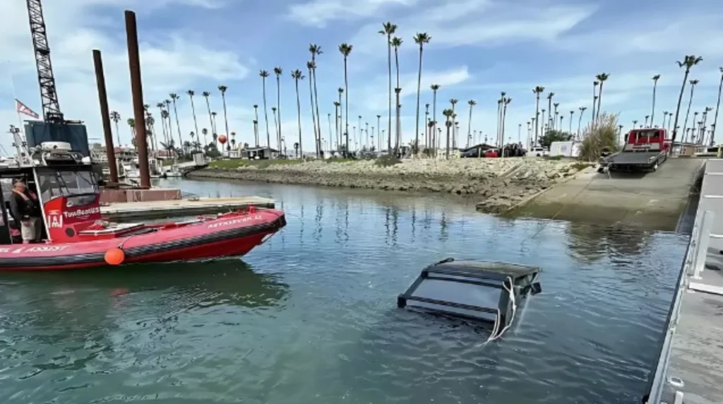 Tesla Cybertruck Submerged in California Harbor After Driver's Error