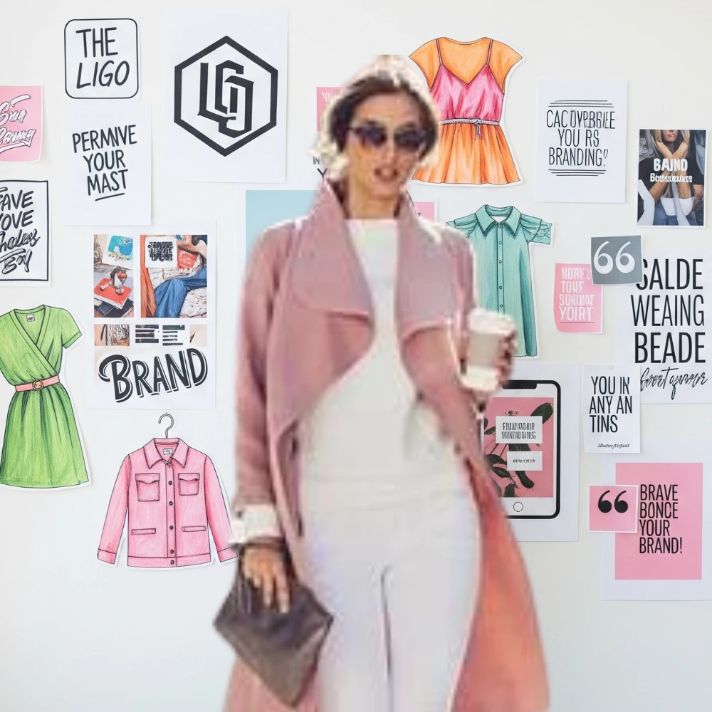 Brandi Loge showcasing her personal brand and designs