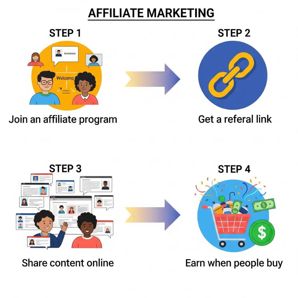 How affiliate marketing works?