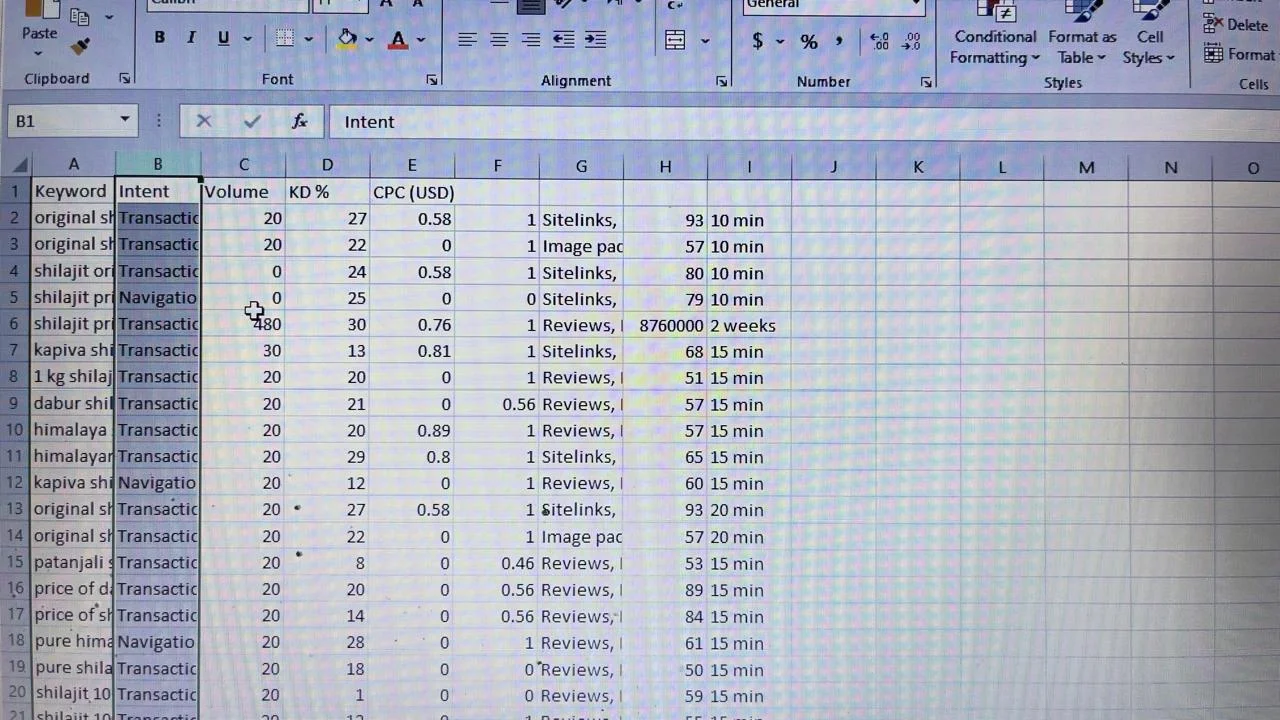 Removing Duplicates in Excel Step 1