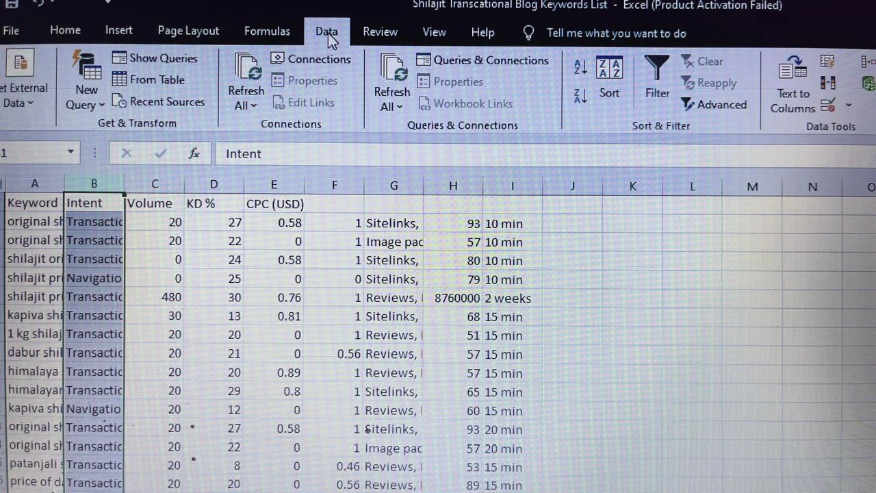 Removing Duplicates in Excel Step 2