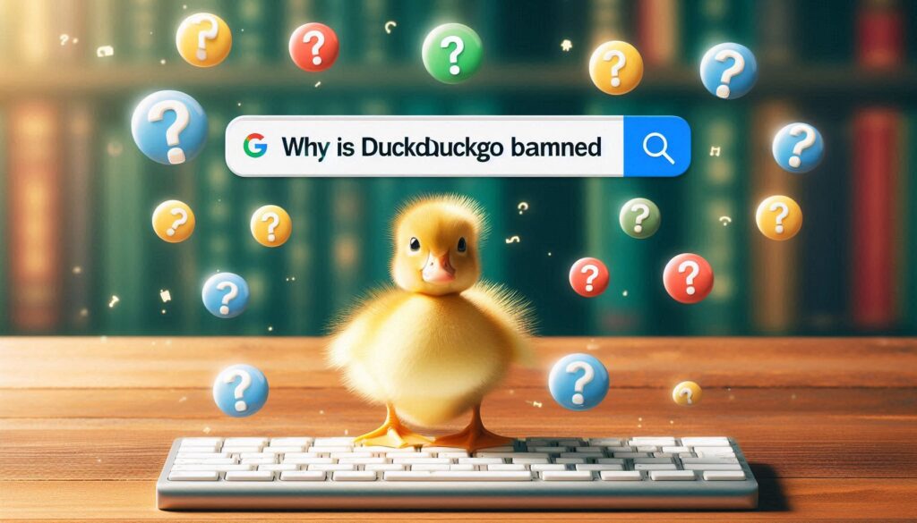 Why is duckduckgo banned?