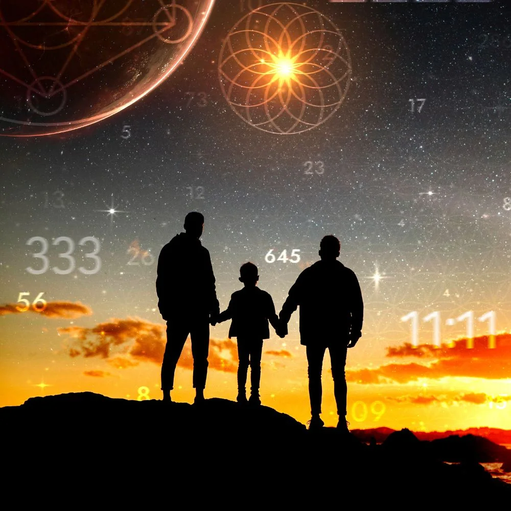 abstract-numerology-concept-with-family