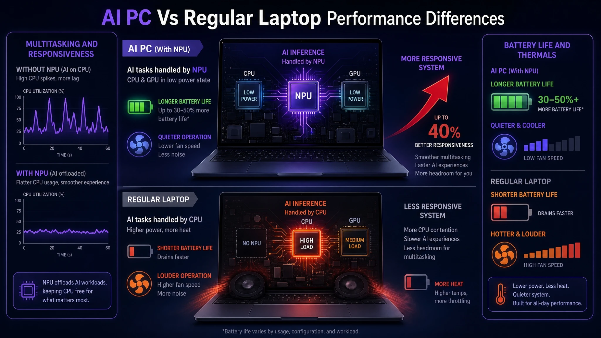 AI PC Vs Regular Laptop Performance Differences