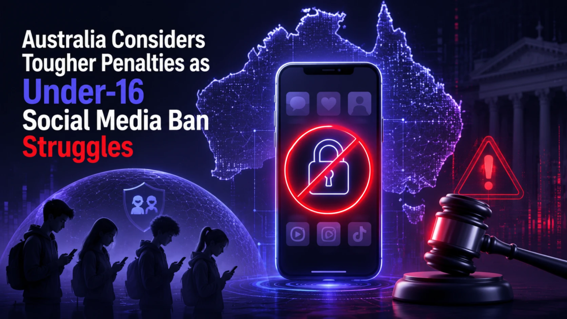 Australia Considers Tougher Penalties as Under-16 Social Media Ban Struggles
