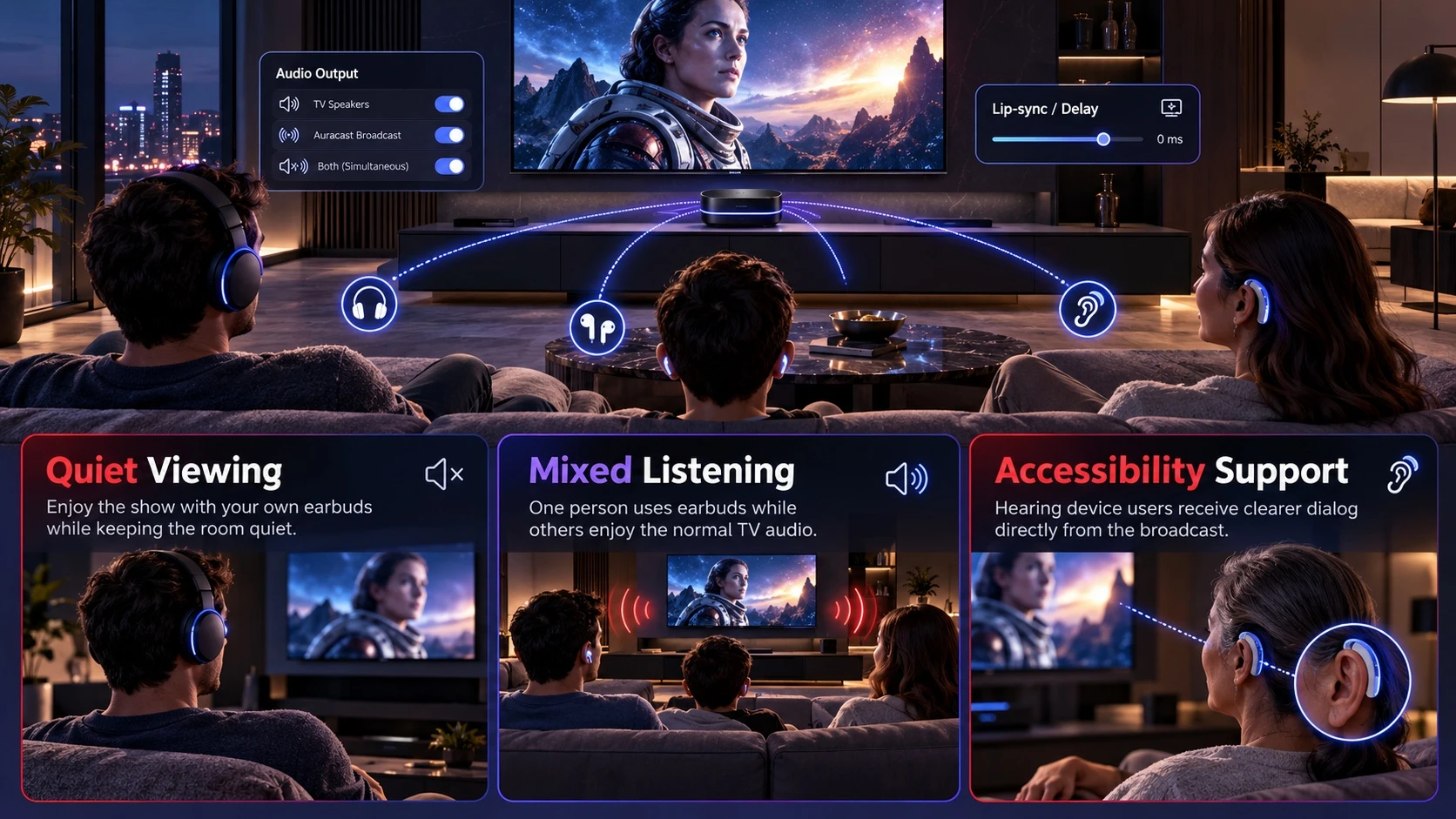 Common Auracast TV Use Cases