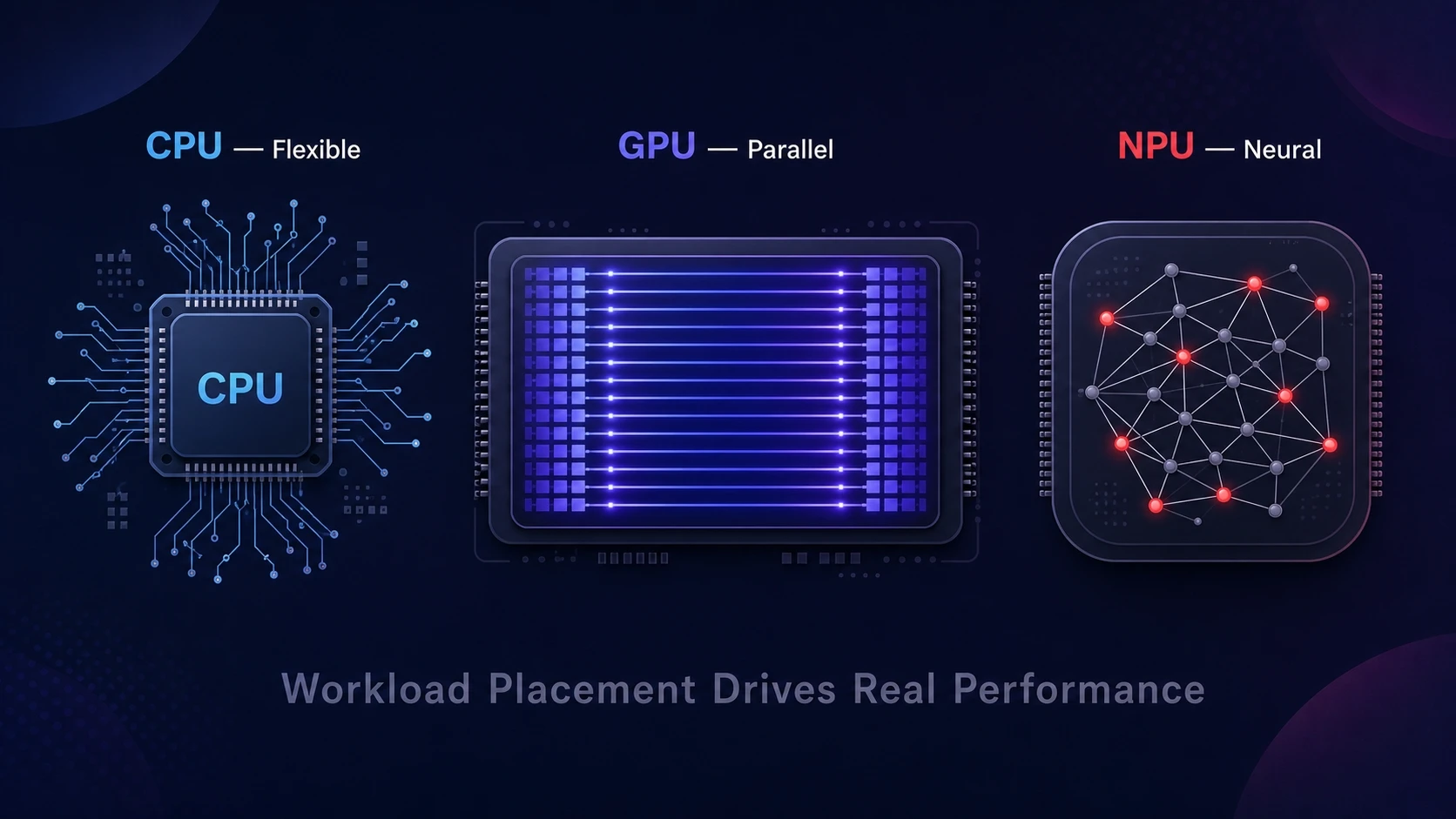 CPU Vs GPU Vs NPU Key Differences