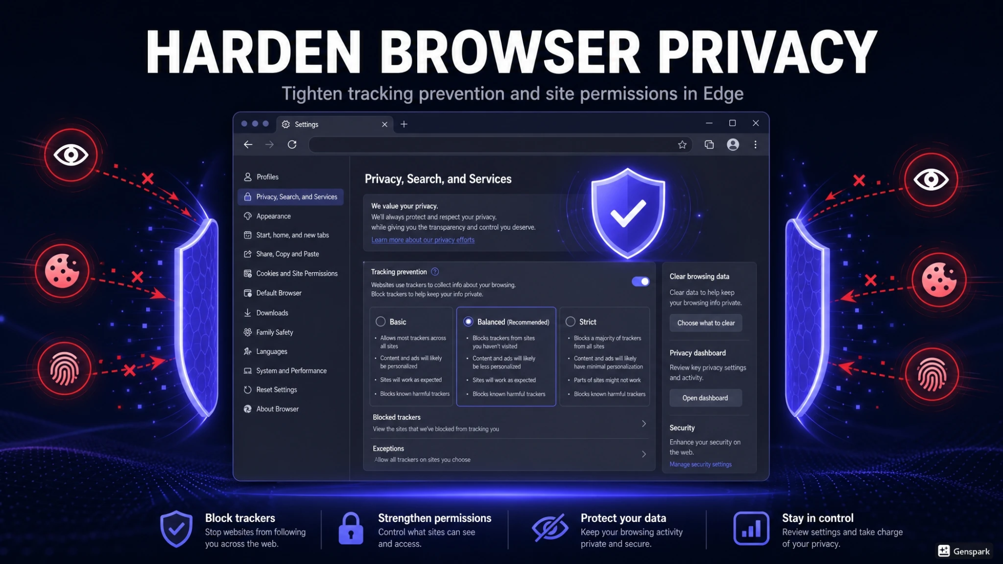 Harden Microsoft Edge And Default Browser Privacy