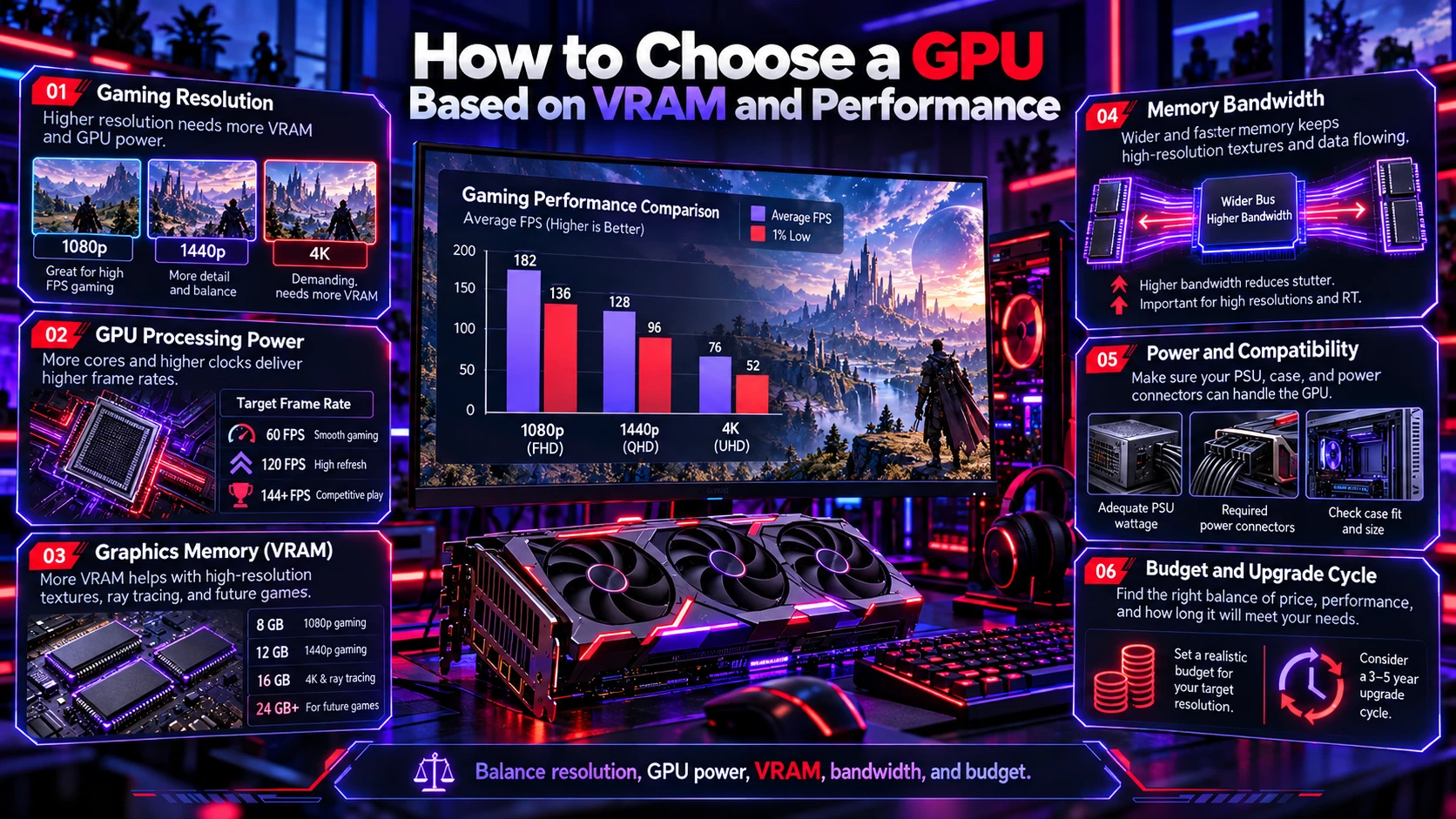 How to Choose a GPU Based on VRAM and Performance