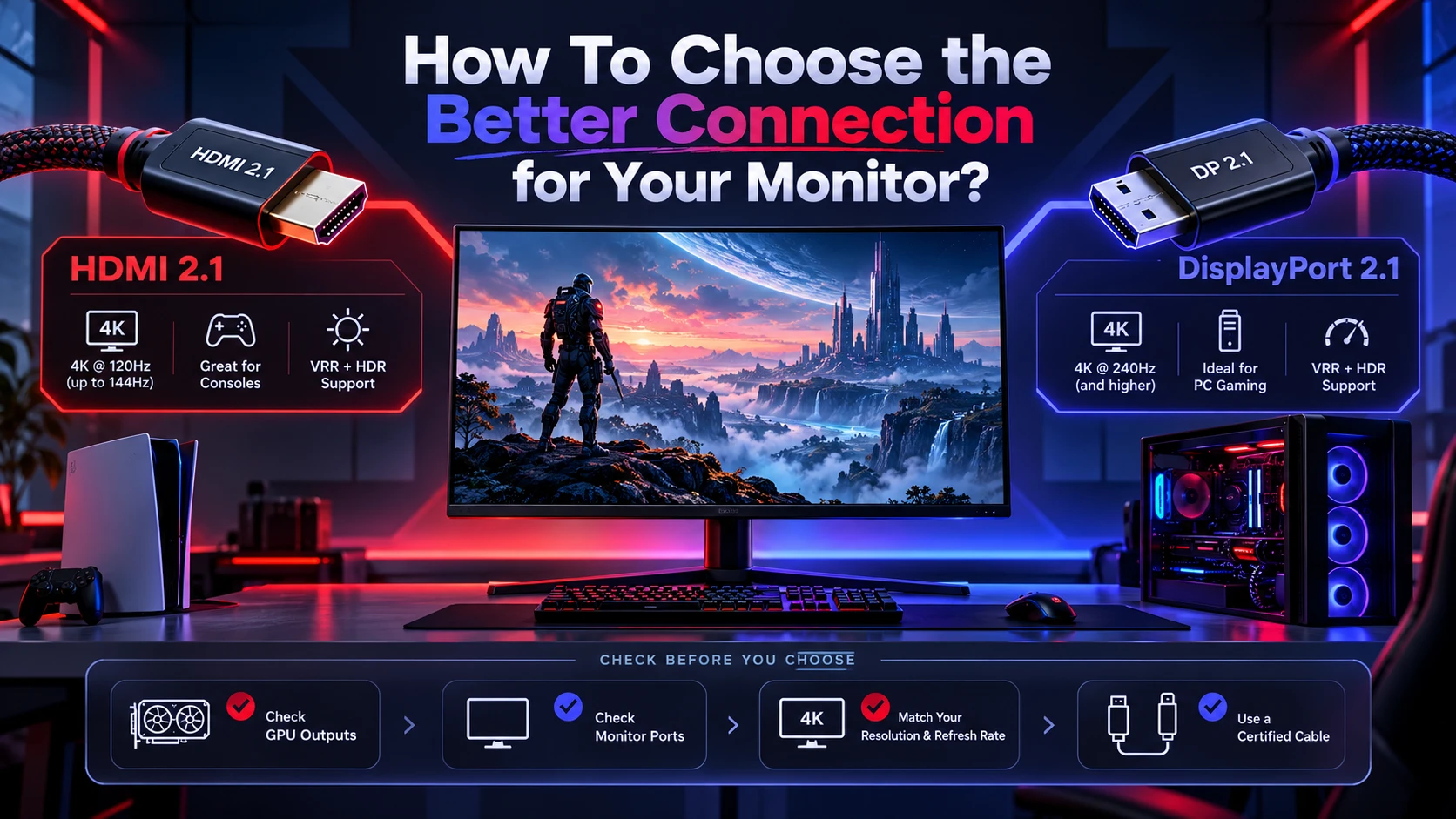 How To Choose the Better Connection for Your Monitor