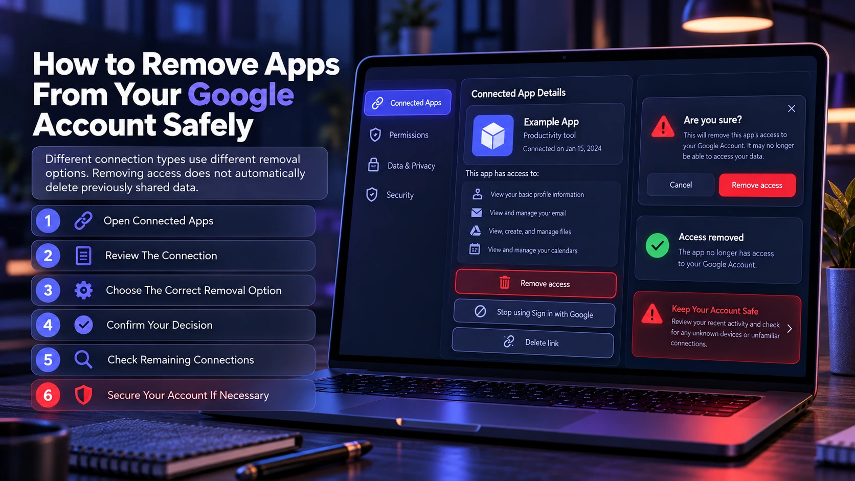How to Remove Apps From Your Google Account Safely