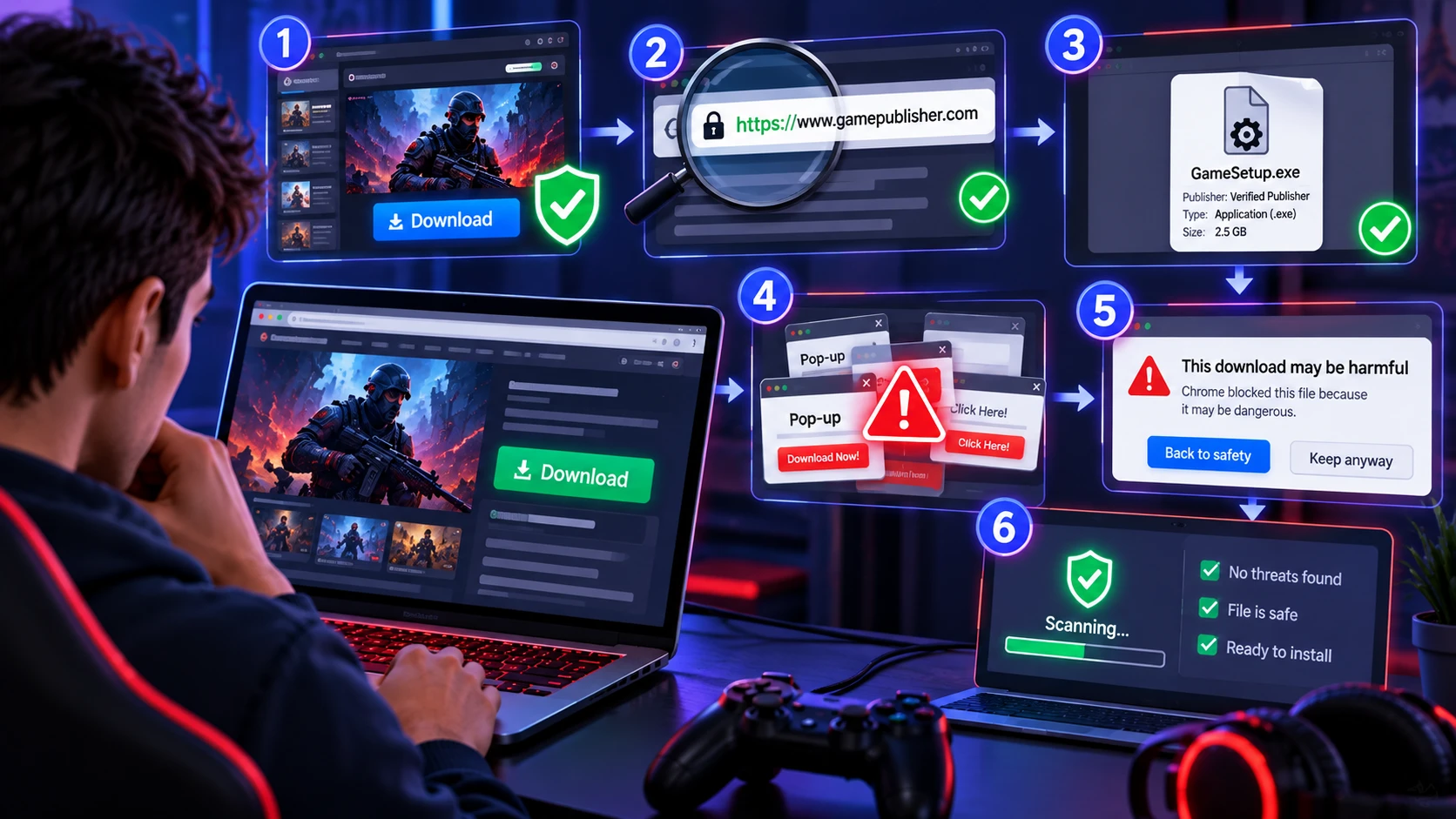 How to Verify A Download Page Safely