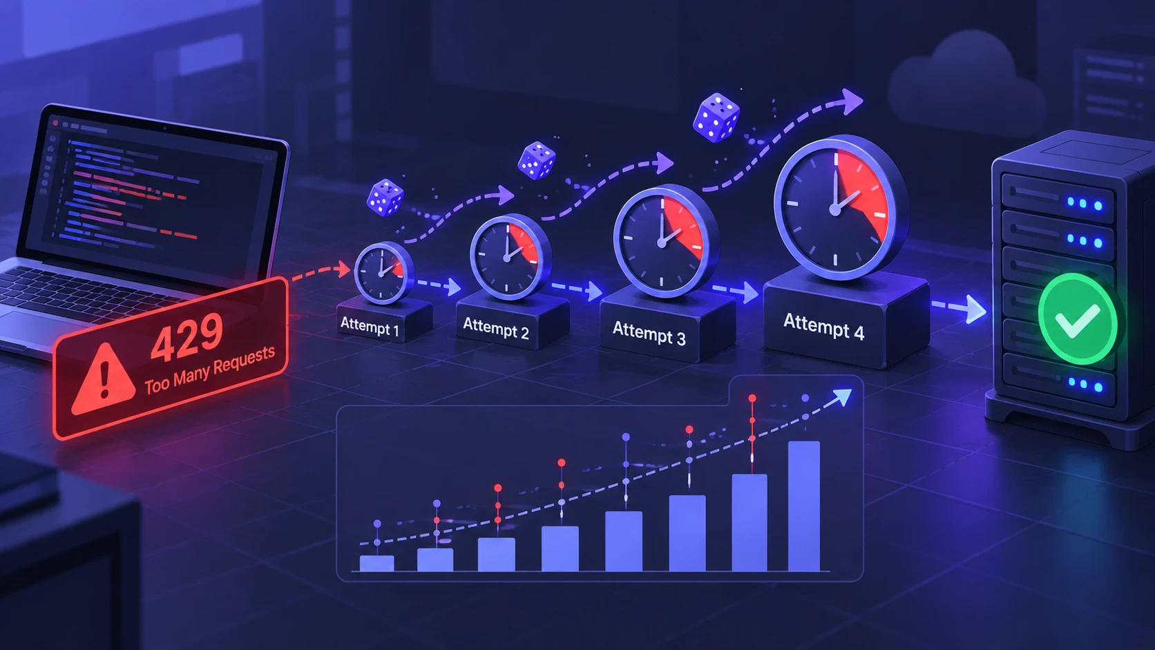Implement Exponential Backoff With Jitter