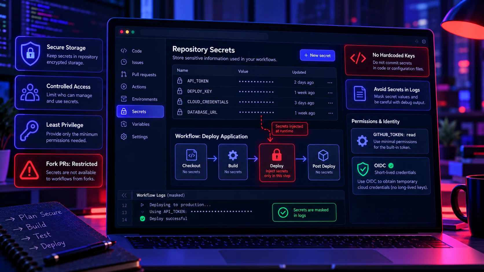 Keeping Secrets Safe In Test Workflows