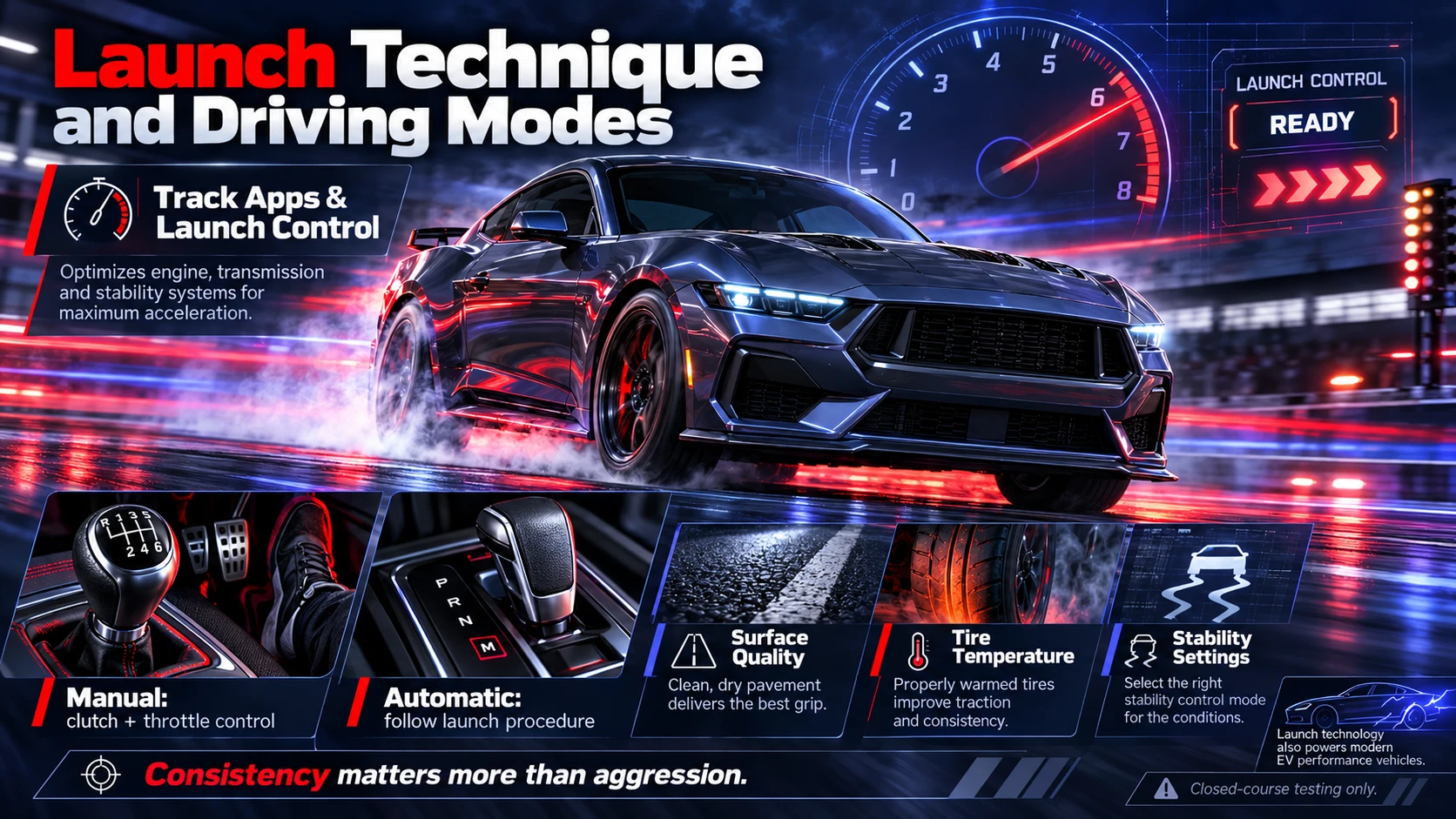 Launch Technique and Driving Modes