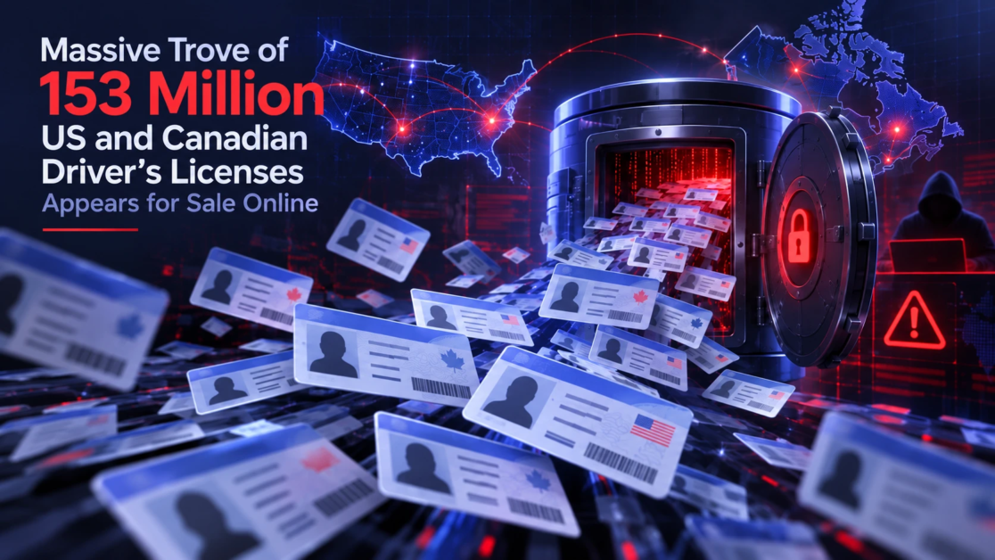 Massive Trove of 153 Million US and Canadian Driver’s Licenses Appears for Sale Online